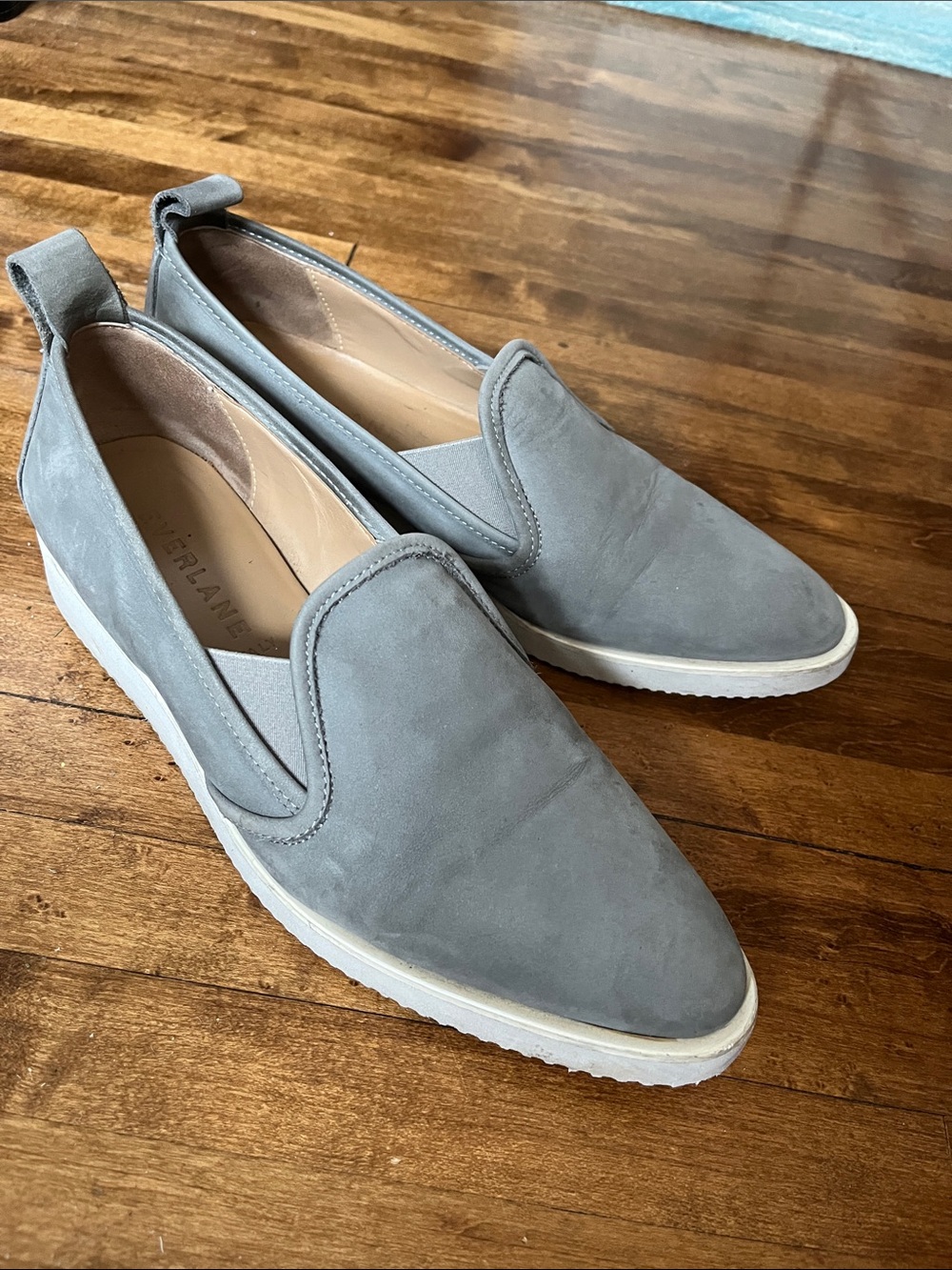 Everlane The Nubuck Street Gray Shoe Slip-on Casual Career Loafers